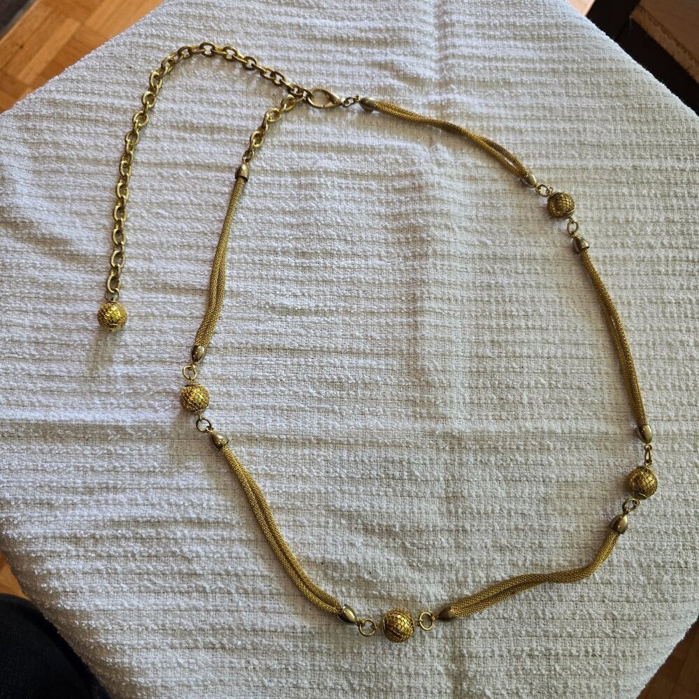 Vintage Gold Chain Belt